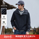 哈吉斯（HAZZYS）男裝 秋季通勤PHIZ男外套【內外口袋】戶(hù)外休閑連帽夾克男 藏青色NV L （175/96A 48）