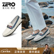 零度Zero豆豆鞋男鞋新款潮流一腳蹬樂(lè )福鞋男英倫風(fēng)秋冬套腳休閑鞋 白色 38 【偏大一碼】