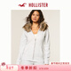 HOLLISTER保暖抓絨時(shí)髦美高風(fēng)毛領(lǐng)連帽外套衛衣25秋冬女352-5236 淺灰色 XS (160/80A)