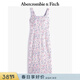 Abercrombie & Fitch【優(yōu)雅小碎花】女裝25夏季美式田園修身赫本風(fēng)連衣裙 多色印花 S 155/92A 短版