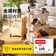 宜家（IKEA）拉斯克家居小推車(chē)三層置物架移動(dòng)茶水桌客廳咖啡桌廚房?jì)ξ锸占{架 白色小號 28*38*61cm