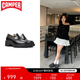 CAMPER【博主同款】女鞋Milah增高皮鞋女厚底樂(lè )福鞋粗跟單鞋 黑色002 38