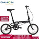 大行（DAHON）折疊自行車(chē)16英寸YUKI超輕迷你便攜男女式通勤單車(chē)KT610 黑色 