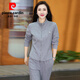 皮爾卡丹（pierre cardin）運動(dòng)服套裝女春秋高級感立領(lǐng)開(kāi)衫衛衣洋氣減齡寬松顯瘦休閑兩件套 灰色 XL【150-115斤 】