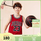 NIKE JORDAN 耐克AJ童裝男童23號籃球服背心2025夏季網(wǎng)眼透氣兒童衣服 杰斯特紅 120 /60 【建議身高110-116cm】