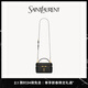 YSL圣羅蘭 女士GABY VANITY BAG 羊皮革肩帶手拿包 黑色 U
