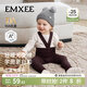 嫚熙（EMXEE）童裝打底褲兒童托舉褲男女寶背帶褲嬰兒包屁褲秋季毛線(xiàn)針織褲 紅棕色 80 cm 【9-18個(gè)月】