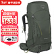 OSPREY小鷹戶(hù)外背包 紅隼Kestrel系列 大容量徒步雙肩包 第5代登山包男 58 綠色 S/M