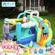 博士豚充氣城堡家庭版蹦蹦床小型兒童室內充氣跳床滑梯游樂(lè )園帶娃神器 73056T-噴水獨角獸-水陸兩用款