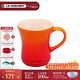 酷彩（Le Creuset） 炻瓷400毫升馬克杯子咖啡早餐辦公家用茶水杯麥片早餐杯陶瓷歐式 400ml馬克杯桔色