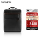 新秀麗（Samsonite）電腦包上新牛皮男包男士雙肩包時(shí)尚背包黑色/咖色14英寸BC9*09010