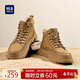 海瀾之家（HLA）馬丁靴男時(shí)尚復古戶(hù)外高幫工裝鞋子男HAAGZM4EBF156 棕色42