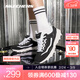 斯凱奇（Skechers）奧利奧熊貓鞋丨老爹鞋女經(jīng)典黑白復古春夏輕便潮流增高運動(dòng)休閑鞋 【女款】黑色/白-BKW 37