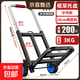 手拉車(chē)搬運手推車(chē)折疊便攜拉貨車(chē)拖車(chē)小拉車(chē)載重王家用購物拉桿車(chē) 框架托盤(pán)-中號【2.5CM大方管】橡膠輪
