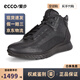 愛(ài)步（ECCO）男鞋2025新款保暖高幫牛皮防水跑步鞋運動(dòng)鞋躍動(dòng)835344香港現貨 835344-01001 41