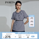 PORTS寶姿 新品女裝上衣SL8N001KCE010 丈青白條紋 S