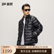 高梵黑金鵝絨服小黑金5.0小金磚輕薄短款2025年新款男士羽絨服黑色3XL
