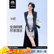夢(mèng)多福電動(dòng)小車(chē)防曬衣長(cháng)款女夏季過(guò)膝全身冰絲透氣薄款寬松長(cháng)袖外套遮陽(yáng) 暗夜黑（加大帽檐）適合80-130斤 均碼 （防曬衣連帽總衣長(cháng)150cm）