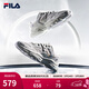 FILA斐樂(lè )女鞋跑步鞋火星二代復古老爹鞋運動(dòng)鞋休閑慢跑鞋FILA MARS Ⅱ 微白/雨霧灰-WA-F12W141116F  37.5