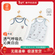 貝瑞加（Babyprints）寶寶背心2件裝男童無(wú)袖上衣夏季純棉衣服打底家居內衣 鯊魚(yú)110