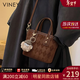 viney水桶包包女包新款手提包輕奢斜挎包生日情人節禮物送女友老婆 【咖啡色】新年送女生高級感實(shí)用單肩包 時(shí)尚小眾品牌百搭休閑洋氣小包