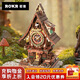 若客（ROKR）布谷鳥(niǎo)鐘 積木成人3D立體拼圖diy手工木質(zhì)拼裝模型玩具生日禮物