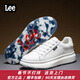 Lee男鞋休閑鞋設計感增高小白鞋男生時(shí)尚經(jīng)典板鞋舒適百搭白色鞋子男 白色 41 【偏大/請拍小一碼】