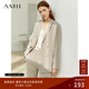 AMII女裝2025職業(yè)西服套裝女夏季新款休閑外套時(shí)尚西裝兩件套 卡其(西裝) S (155)