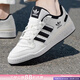 阿迪達斯（adidas）三葉草男鞋女鞋 2026新年款時(shí)尚潮流休閑鞋低幫舒適運動(dòng)板鞋 黑/亮白/男女同款/經(jīng)典三葉草 曬圖退10 40.5 (250mm)