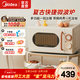 美的（Midea）小滋味系列微波爐變頻家用小型奶油風(fēng)一級能效微波爐經(jīng)典雙旋鈕邪修做飯20L M2H1 奶白色