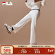 FILA 斐樂(lè )官方女士針織長(cháng)褲2026春季時(shí)尚簡(jiǎn)約基礎休閑YODAR褲微喇褲