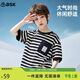 ASK JUNIOR童裝男童T恤夏薄透氣條紋撞色休閑半袖運動(dòng)短袖t桖男童 170 