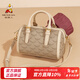 稻草人包包女包2026新款時(shí)尚復古手提包優(yōu)雅百搭斜挎包情人節新年禮物送 卡其杏