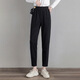 絲柏舍高腰休閑褲2026春裝新款女裝簡(jiǎn)約寬松長(cháng)款小腳哈倫褲
