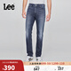 Lee25秋冬新品723修身中腰直筒復古深藍色男牛仔褲 34  深藍色 