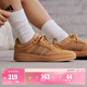 adidas ENTRAP美式校園風(fēng)運動(dòng)少年感復古籃球風(fēng)板鞋男女阿迪達斯   沙漠棕/黑色   42