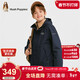 暇步士（Hush Puppies）童裝兒童可拆卸風(fēng)衣男童休閑女童加絨厚外套 藏藍   160   