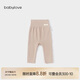 babylove嬰兒褲子春秋季男女寶寶高腰護肚大PP褲百搭棉莫高彈直筒打底褲