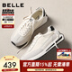 百麗（Belle）[張凌赫推薦]復古運動(dòng)男鞋秋新戶(hù)外阿甘德訓鞋A2060CM5 白/灰/黑 42