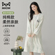 貓人睡裙女長(cháng)袖100%純棉中長(cháng)款連衣裙春夏季透氣寬松休閑居家睡衣女士 6111 【100%純棉 親膚舒適】 L 【推薦100-120斤】