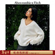 Abercrombie & Fitch美式百搭流蘇細節V領(lǐng)長(cháng)袖毛衣針織衫25秋冬女裝150-5444 奶油白 M (165/96A)