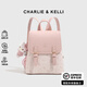 CHARLIE&KELLI CK品牌雙肩包女士2026新款輕便媽咪小背包書(shū)包卡通休閑女包禮物 粉色【代寫(xiě)賀卡 禮袋包裝 】