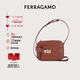 菲拉格慕（Ferragamo）女士鐵銹色照相機包 0774675 禮物送女友