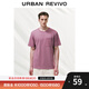 UR2025夏季新款男裝時(shí)尚休閑口袋裝飾圓領(lǐng)短袖T恤UMM450079 灰紫 XL