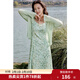 獨束大碼女裝長(cháng)袖開(kāi)衫2025夏季新款短款顯瘦針織衫氣質(zhì)通勤上衣 綠色 2XL （尺碼：4）