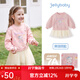JELLYBABY[7A抗菌]女童連衣裙秋寶寶甜美公主衛衣裙秋裝兒童裙子女2025新款 粉色 100