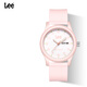 Lee學(xué)生手表日歷青少年初高中生專(zhuān)用機械考試表靜音指針女生U553粉