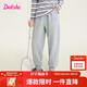 笛莎童裝女童褲子2026春秋大童女孩兒童洋氣時(shí)尚毛圈針織束腳褲