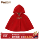 PawinPaw小熊童裝年秋冬嬰幼童斗篷外套女寶寶大衣綿羊毛拜年過(guò)年 Red紅色/20 110