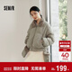 森馬（Semir）棉服女冬毛絨翻領(lǐng)手套寬松分割肌理2025復古休閑棉衣10A725112001